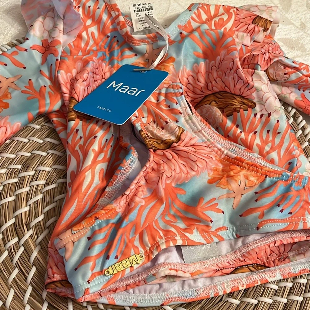 NWT. Maar Coral Reef Kids Swim Set